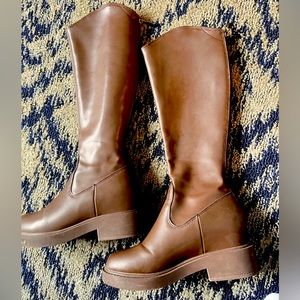 Korean soft leather boots